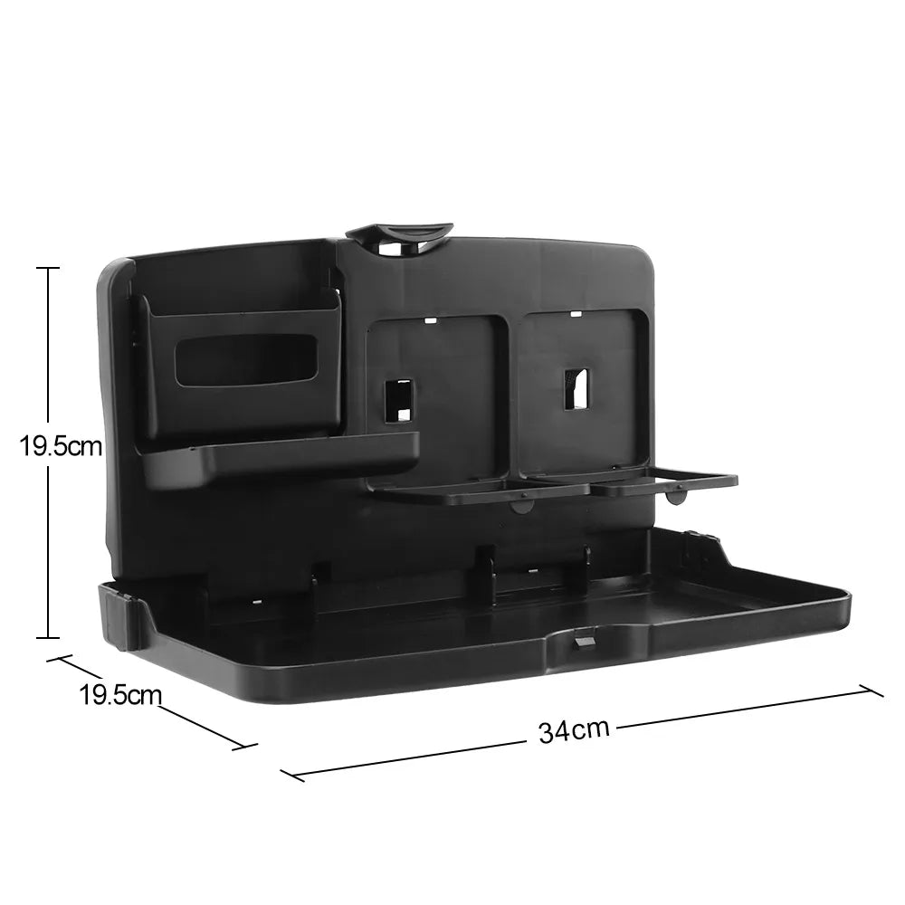 Mini Interior Car Table Folding Holder for Dining Drink Coffee Stand Storage Box Shelf Tray Seat Rear Fixture Auto Accessories