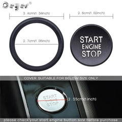 Car Engine Start Stop Button Ring Cover Sticker For Audi A4 A5 B9 B8 A6 A6L A7 C7 Q5 8R Exterioir Case Accessories