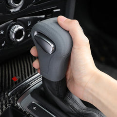 Silicone Car Case Gear Head Shift Collars Shift Knob Grips Cover Shift Lever Cover Accessories For Audi A4L A5 A6L Q5 Q7 05-16