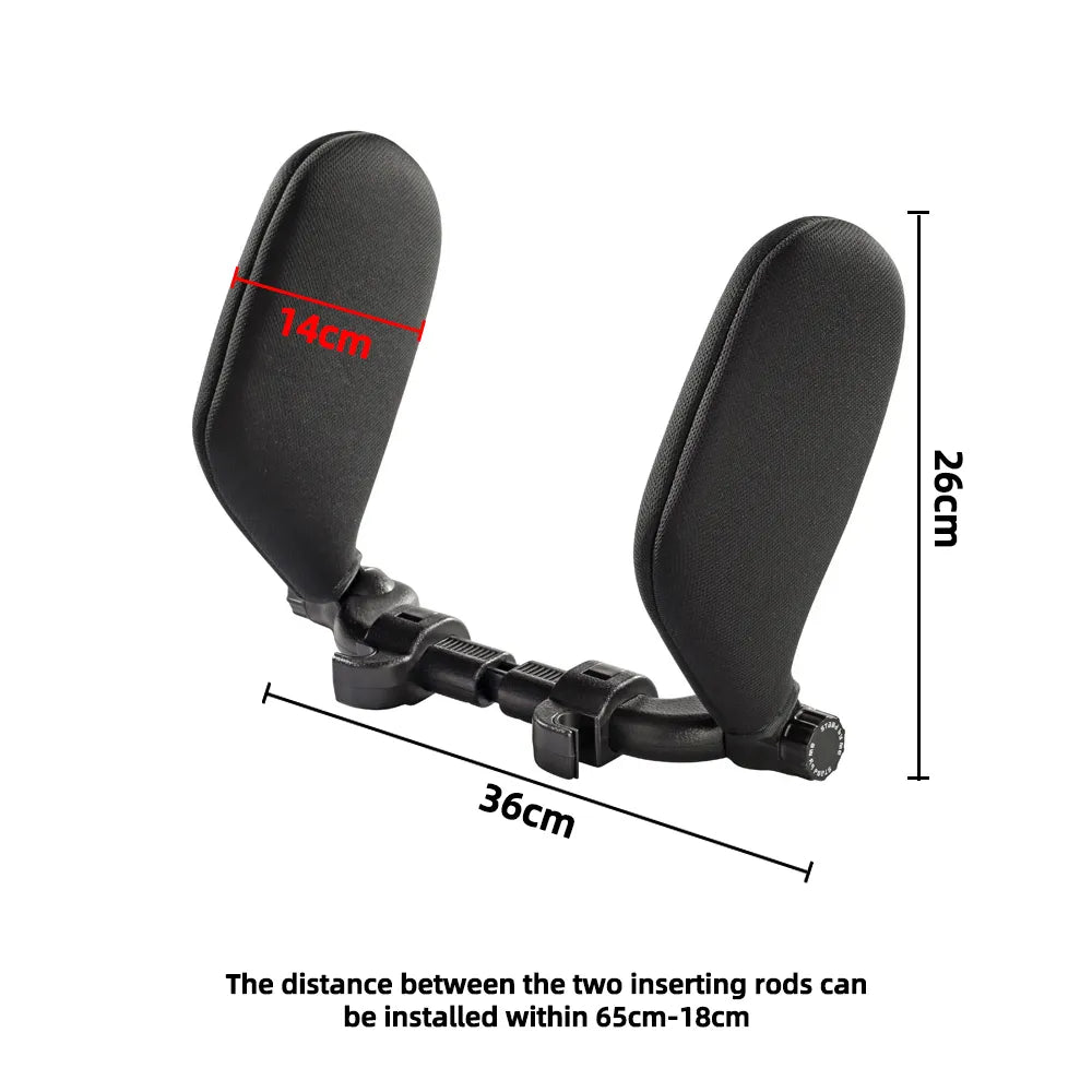 Car Neck Headrest Pillow Cushion Car Seat Memory Foam Pad Sleep Side Head Telescopic Support on Cervical Spine for Adults Child