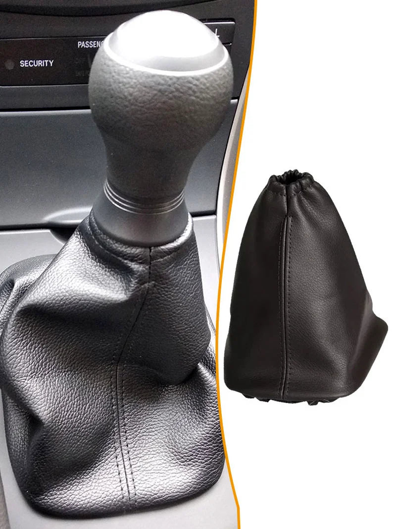 Black Gear Stick Shift Gaiter Boot Cover PU Leather Gear Shift Collar Interior Car Decor Accessories for Toyota Corolla 2007-13