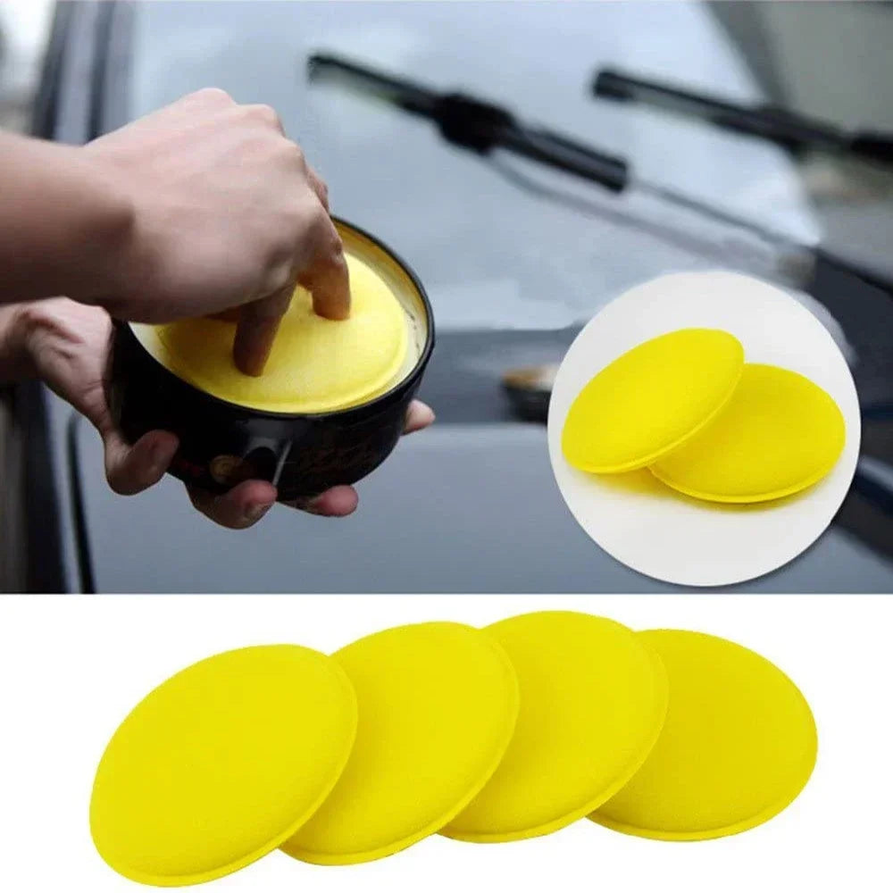 Car Round High Density Waxing Polish Sponges Foam Applicator Pads Curing and Polishing Sponges Auto Cleaning Tools Accessories