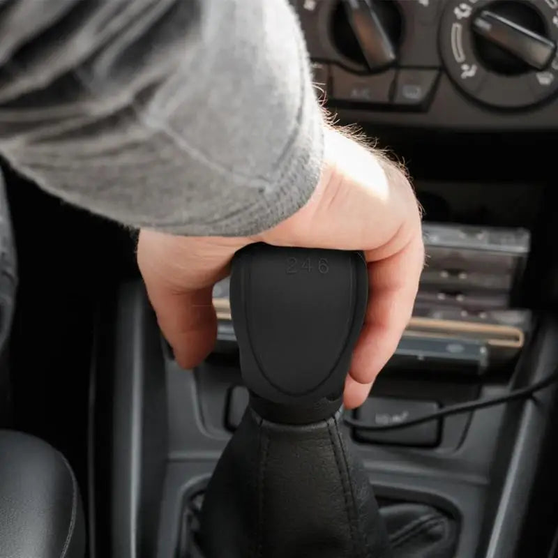 Car Silicone Gear Shift Knob Cover Gear Shift Non-Slip Grip Handle Protective Covers Manual 5 6-speed Car Interior Accessories